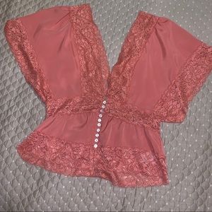 Forever 21 lace kimono blouse
